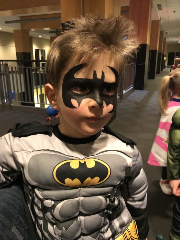 Batman Kids in costume Super Hero Party