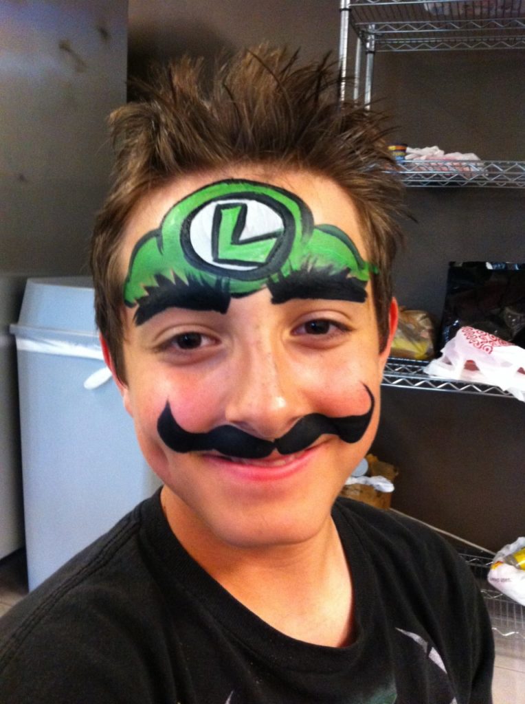 Luigi Face Painting Minnesota