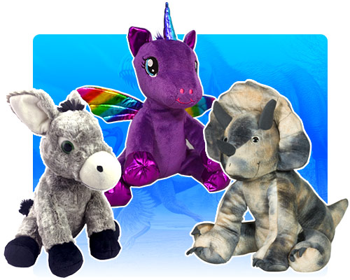 Teddy Bear Unicorns, Donkey's Dinosours and More for any Party or event.